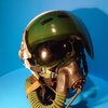SHL-78 leather helmet, KM-32 oxygen mask, ZSH-3 outer helmet / Кожаный шлем - ШЛ-78 ((модернизированный кожаный шлем на базе ШЛ-50)