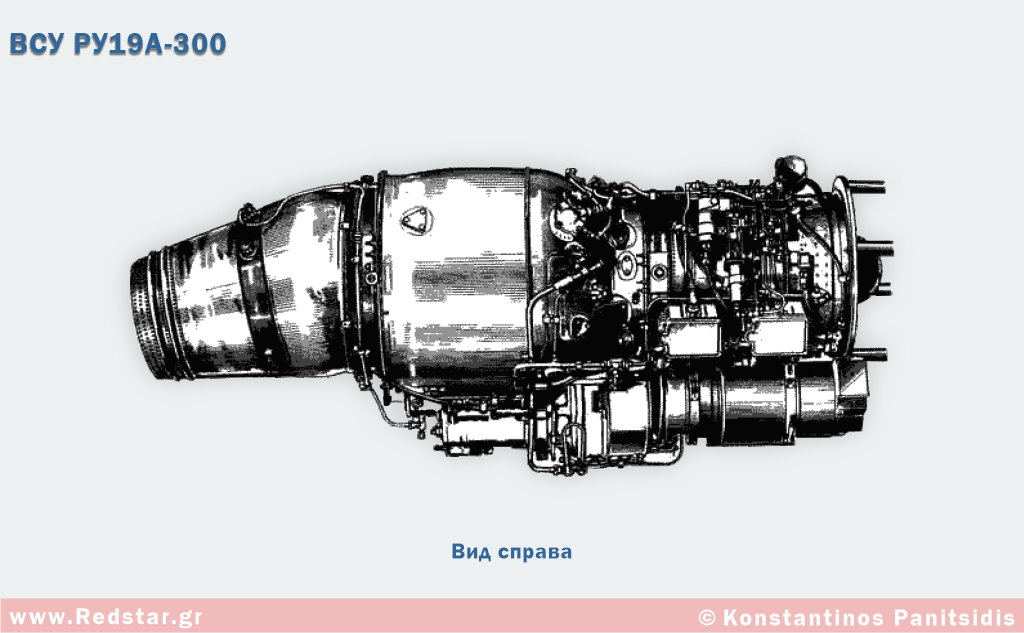 Двигатель РУ19А-300. Вид справа
