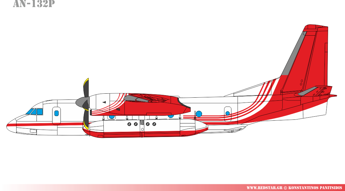An-132 Aerial Firefighting version (based on An-32P)