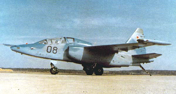 Su-25UTG Training aircraft. First flight: 1988