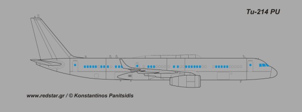 Ту-214ПУ Летающий командный пункт © Konstantinos Panitsidis