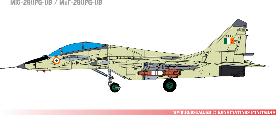 МиГ-29UPG-UB с учебной модификации ракеты Х-29 © Konstantinos Panitsidis