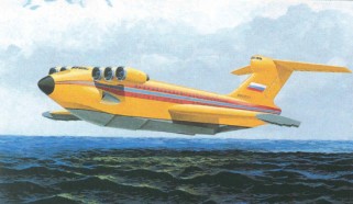 Lun-MTR Sea-going cargo ekranoplan MTER  (Based on "Spasatel-2")