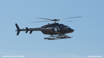 Flight demonstration of a Bo.105 & Bell-407, Athens Flying Week © Konstantinos Panitsidis