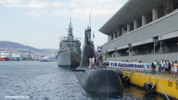 Submarine Papanikolis (S120). Class 214 Submarine. Celebration of the Patron Saint of Sailors, Agios Nikolaos © Konstantinos Panitsidis