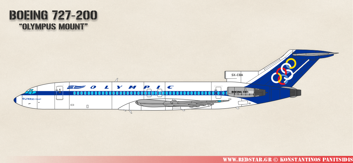 Boeing 727-200 Среднемагистральный пассажирский самолет © Konstantinos Panitsidis