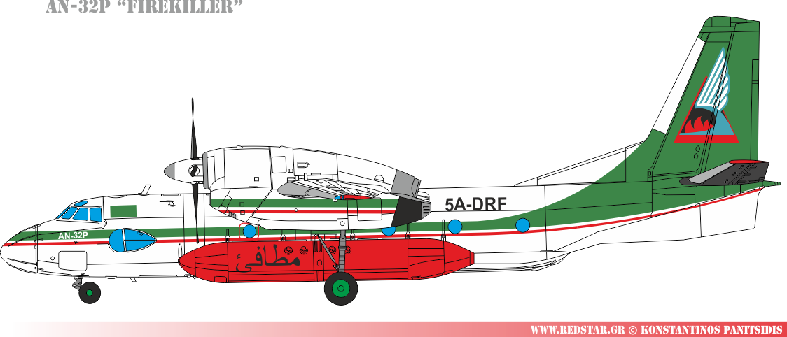 Το 2005 τέσσερα αεροσκάφη An-32P αποκτήθηκαν από την Λιβύη © Konstantinos Panitsidis
