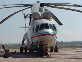 Mi-26TS  Ελικόπτερο σε ρόλο αεροπυρόσβεσης. Πρώτη πτήση: 1995 © Konstantinos Panitsidis 
