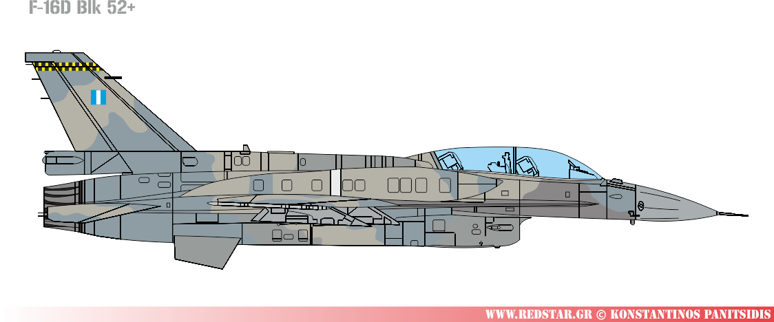 Επιχειρησιακό F-16D Blk 52+ εφοδιασμένο με σύμμορφες δεξαμενές καυσίμου © Konstantinos Panitsidis Επιχειρησιακό F-16D Blk 52+ εφοδιασμένο με σύμμορφες δεξαμενές καυσίμου.