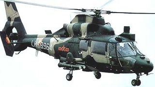 WZ-9 (Wuzhuang Zhisheng-9) Attack helicopter. First flight: 1982 WZ-9 (Wuzhuang Zhisheng-9) Attack helicopter. First flight: 1982