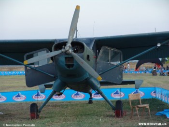 UTVA-66 Ελαφρό αεροσκάφος βραχείας αποπροσγείωσης. Πρώτη πτήση: 1968 © Konstantinos Panitsidis