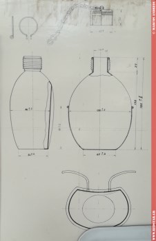 Τα σχέδια του μεταπολεμικού αλουμινένιου παγουριού που βρίσκονται στο μουσείο © Μάρκος Ανδρέου 