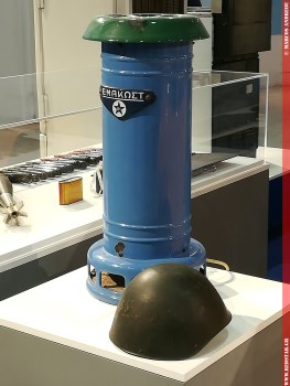 Enamel stove under the new brand EMAKOST of A. Kostas. Photo from March 24, 2018, at the exhibition of Greek industry held at Gazi, Athens © Marcos Andreou