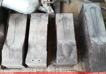 Molds for cutlery preserved today in the museum, thanks to Mr. I. Evgenikos © Marcos Andreou