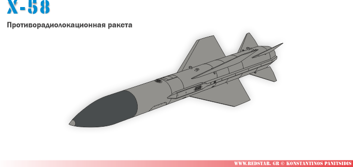 Х-58У (Kh-58U) Тактическая противорадиолокационная ракета