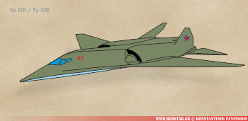 Tu-170 (Tu-180, Tu-190) Bomber stealth technology. Bomber project © Konstantinos Panitsidis