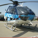 A Hellenic Police Eurocopter EC-135T1 CPDS (witt registration SX-HPE) at Archangel 2008 air show.
