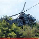 Super Puma. Тактическая демонстрация полета поиска и спасения (CSAR). ВВС Греции.