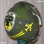 Helmet Art "S"-Airbrush 348 Tactical reconnaissance squadron.