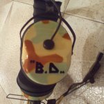 Helmet Art "S"-Airbrush First Pilot Phones.