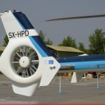 A Hellenic Police Eurocopter EC-135T1 CPDS (witt registration SX-HPE) at Archangel 2008 air show.
