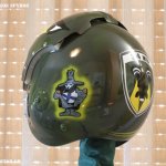 Helmet Art "S"-Airbrush 348 Tactical reconnaissance squadron.