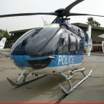 A Hellenic Police Eurocopter EC-135T1 CPDS (witt registration SX-HPE) at Archangel 2008 air show.