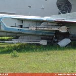 MiG-23 Flogger Fighter aircraft. Central Air Force Museum Monino, Russia.