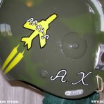 Helmet Art "S"-Airbrush 348 Tactical reconnaissance squadron.
