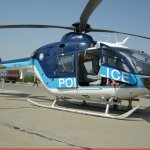 A Hellenic Police Eurocopter EC-135T1 CPDS (witt registration SX-HPE) at Archangel 2008 air show.