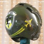 Helmet Art "S"-Airbrush 348 Tactical reconnaissance squadron.