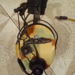 Helmet Art "S"-Airbrush First Pilot Phones.